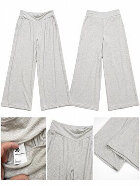 All In Motion Gray Ribbed Wide Leg Lounge Pants Size Large